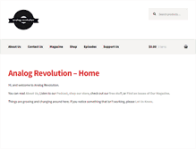 Tablet Screenshot of analogrevolution.com